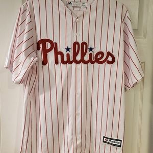 Philadelphia Phillies Jersey Medium Majestic NewwT